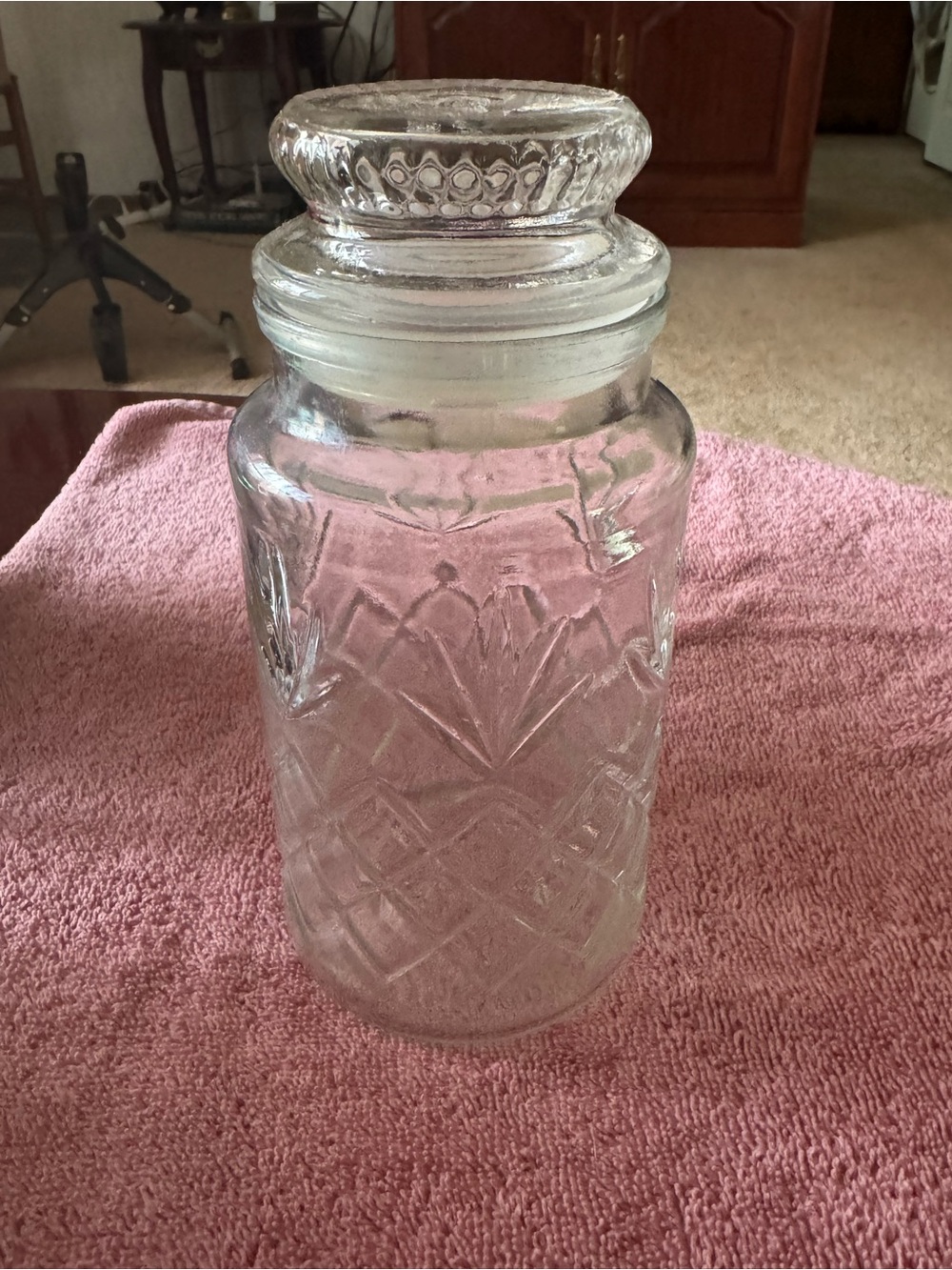 1983 Planter Peanuts Clear Jar with lid